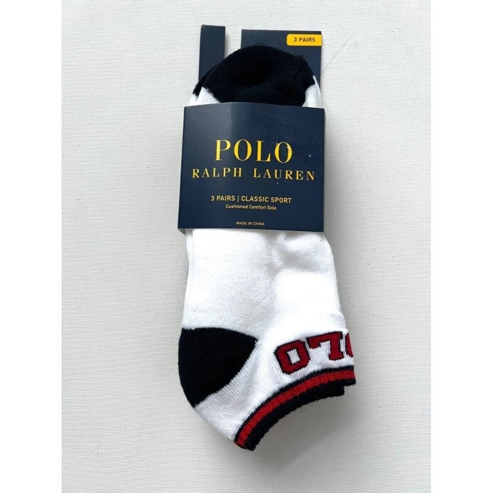 Polo Ralph Lauren  3 Pairs Classic Sport Cushioned Comfort Sole Socks